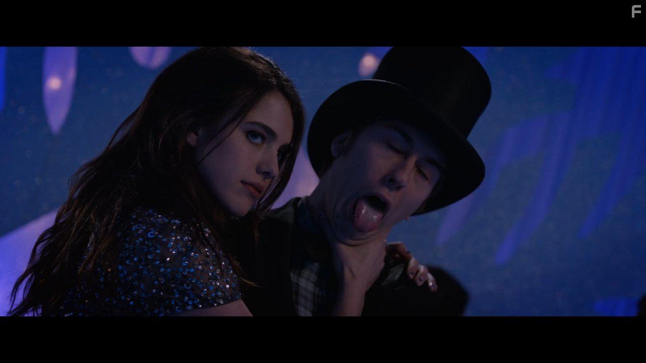 Nat Wolff and Margaret Qualley in Death Note (2017)