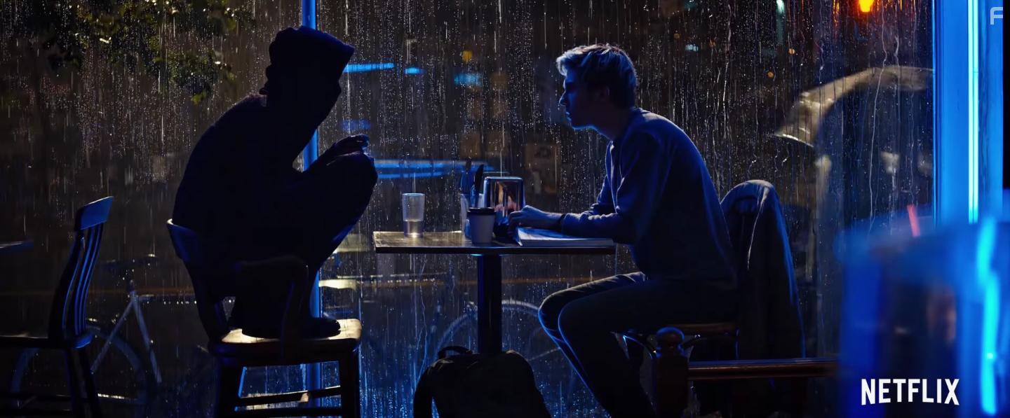 Nat Wolff and Lakeith Stanfield in Death Note (2017)