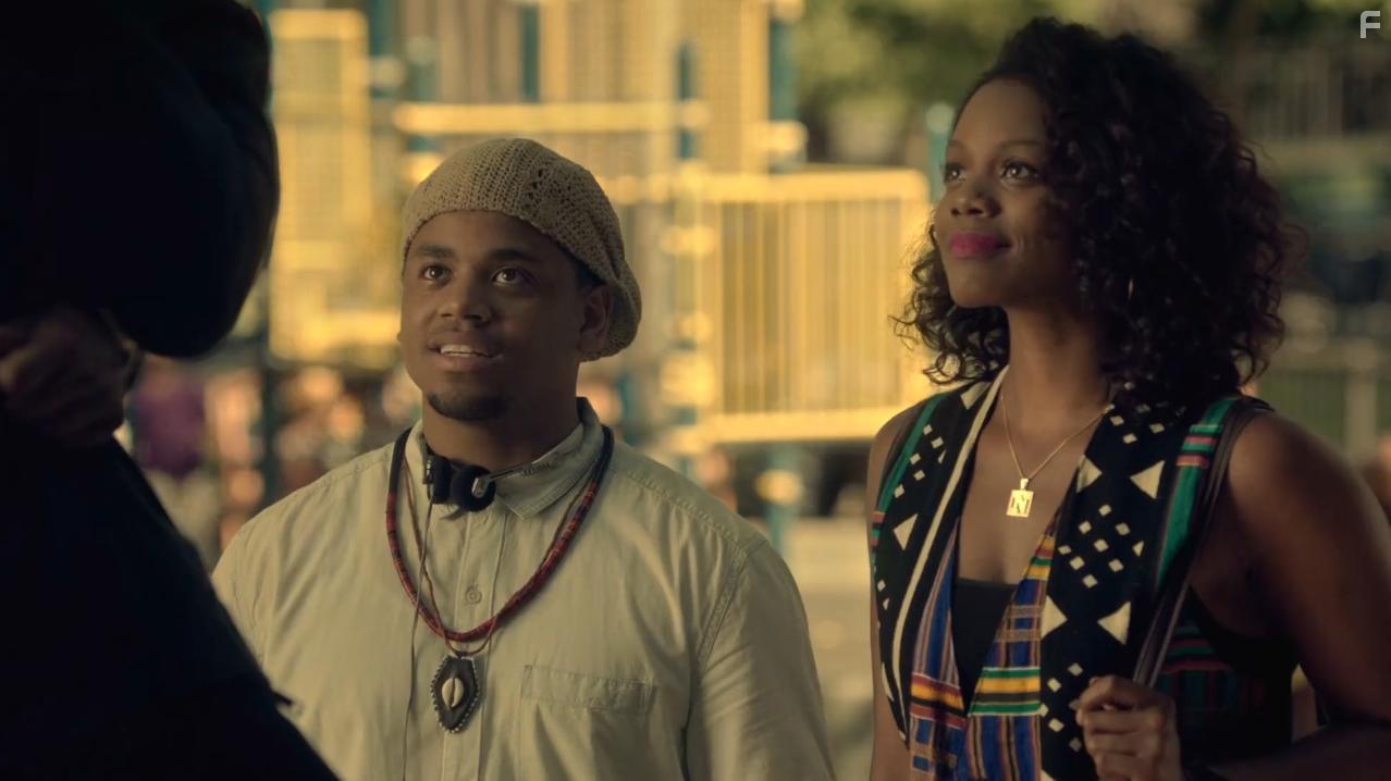 De'Adre Aziza and Marcus Callender in The Breaks (2017)