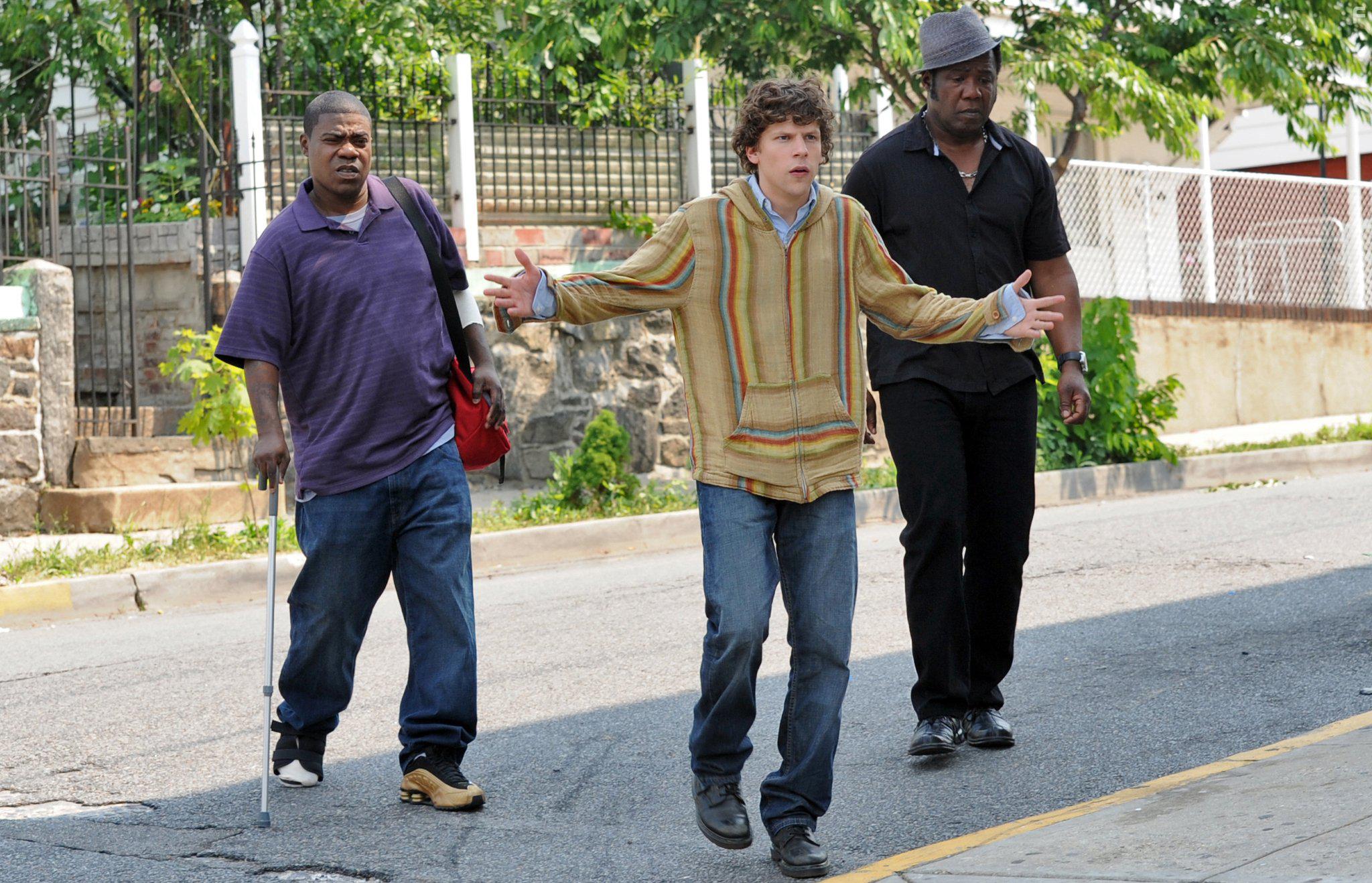 Jesse Eisenberg, Tracy Morgan, and Isiah Whitlock Jr. in Why Stop Now? (2012)