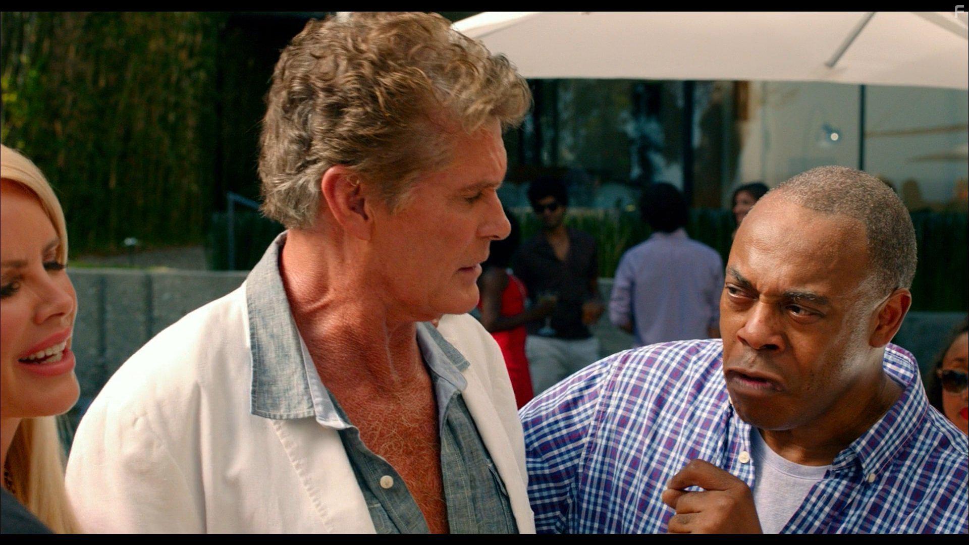 David Hasselhoff, Gena Lee Nolin, and Michael Winslow in Killing Hasselhoff (2017)