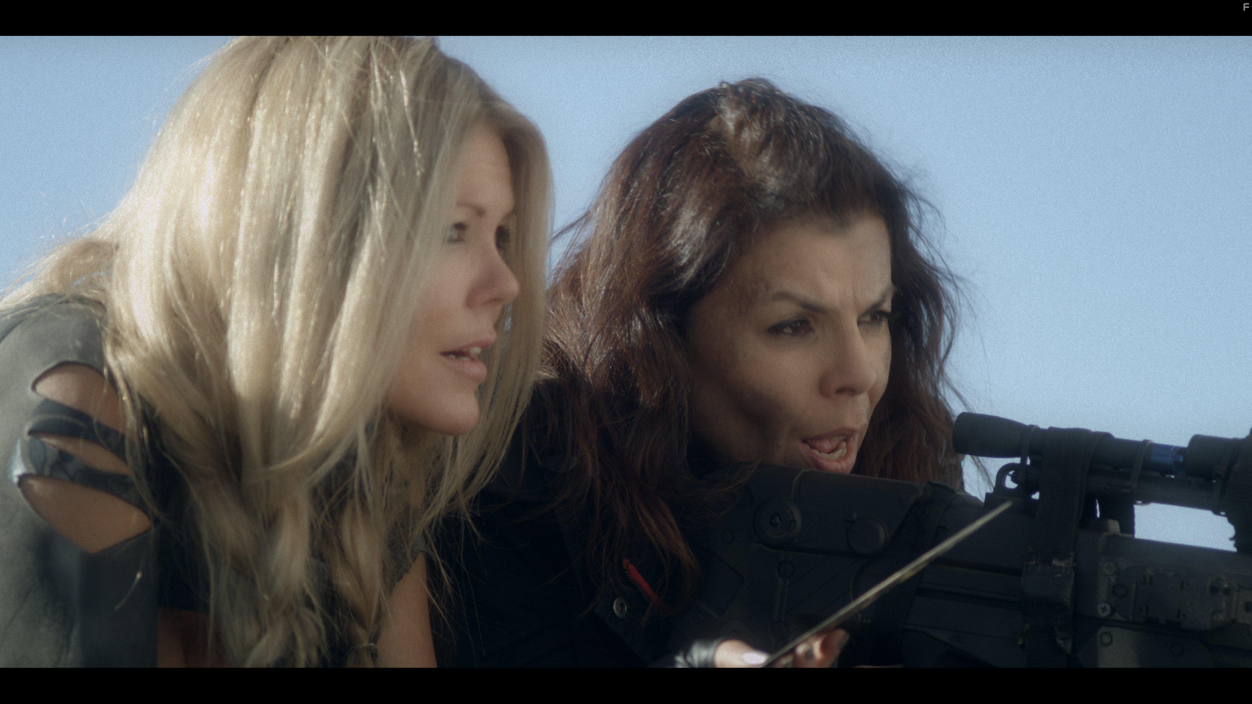 Marilyn Ghigliotti, Tracey Birdsall, and Neil Johnson in Rogue Warrior: Robot Fighter (2017)