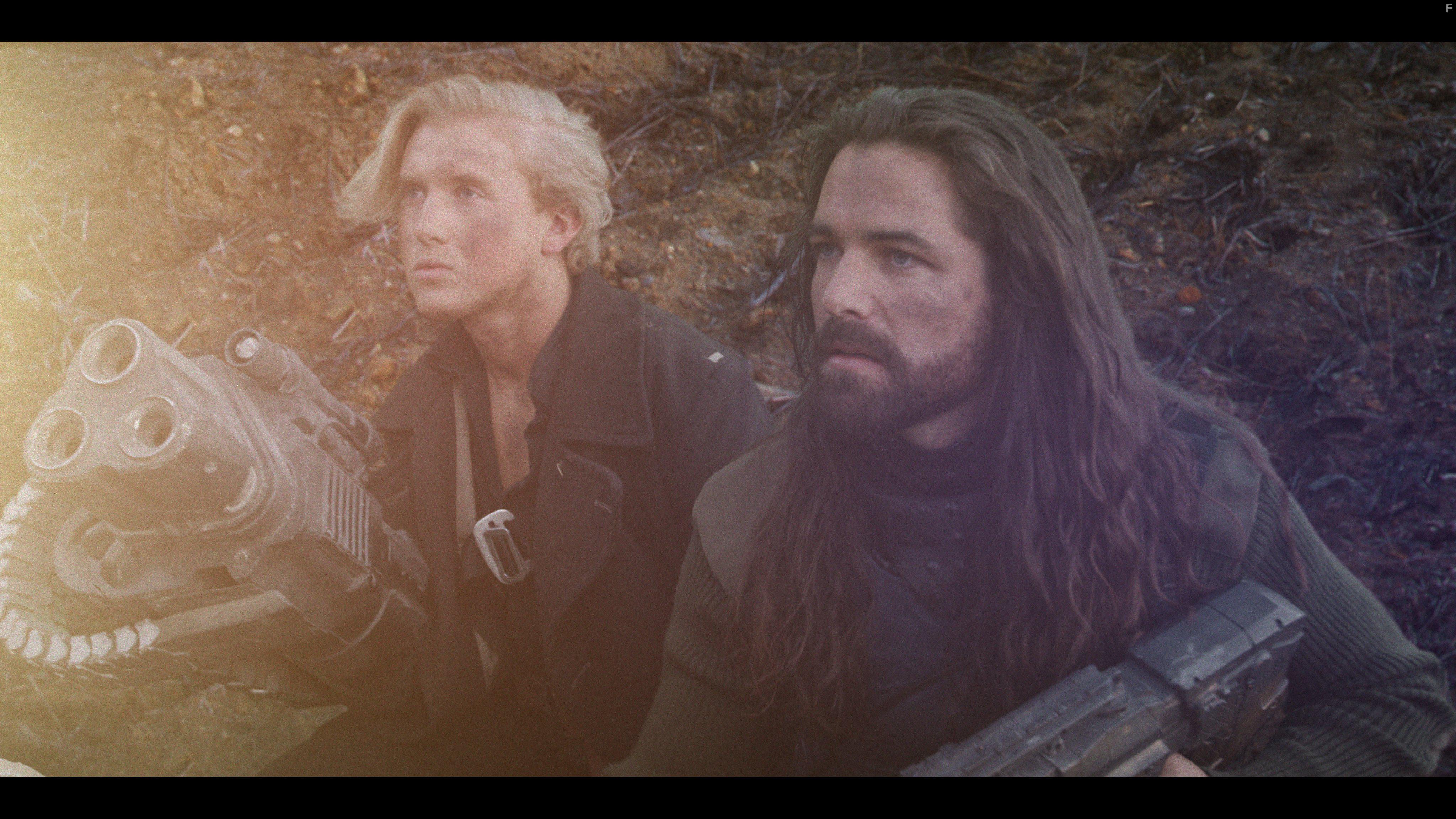 Aaron Jacques, Neil Johnson, and Hunter Jacques in Rogue Warrior: Robot Fighter (2017)