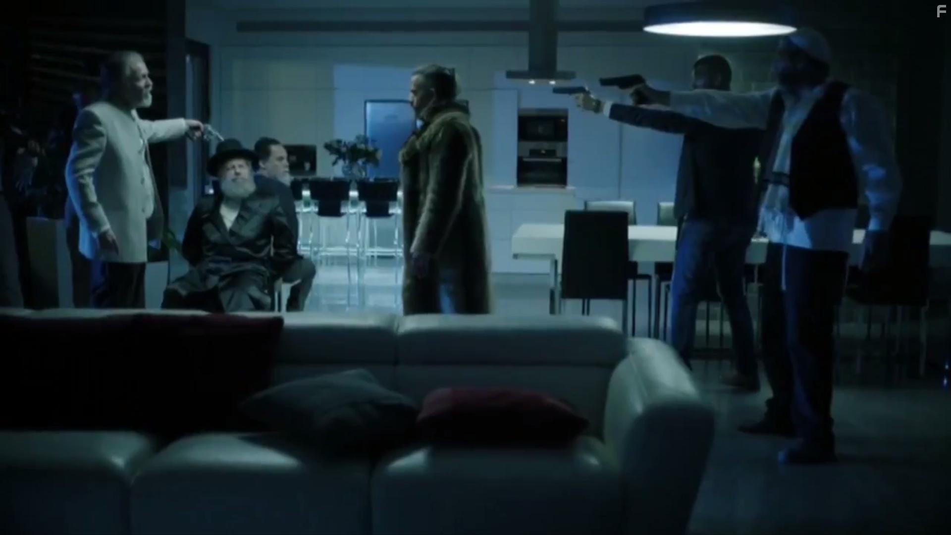 Mike Burstyn, Rani Blair, Moris Cohen, Amos Tamam, Tzion Baruch, and Yehuda Mor in Juda (2017)