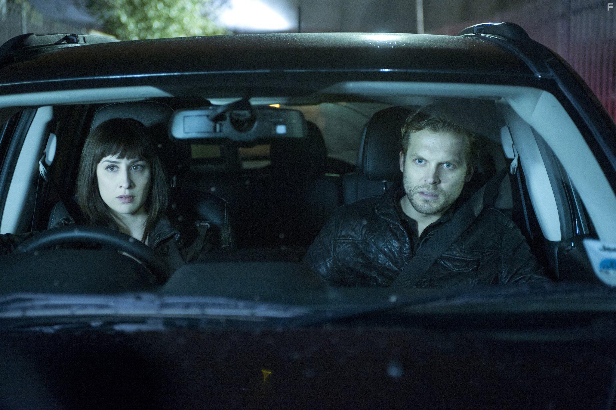 Lex Shrapnel and Morven Christie in Hunted (2012)