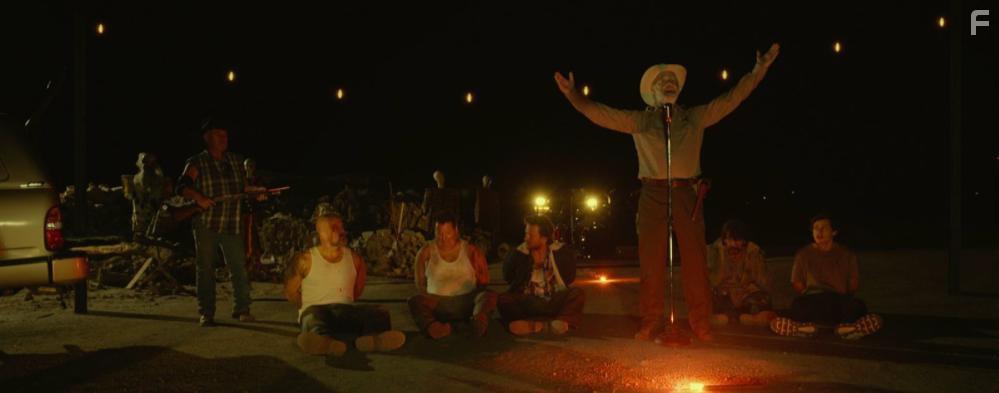 Martin Dingle Wall, Frederick Lawrence, Chuck Ramage, Gary Sturm, Norman De Buck, and Connor Williams in Happy Hunting (2017)