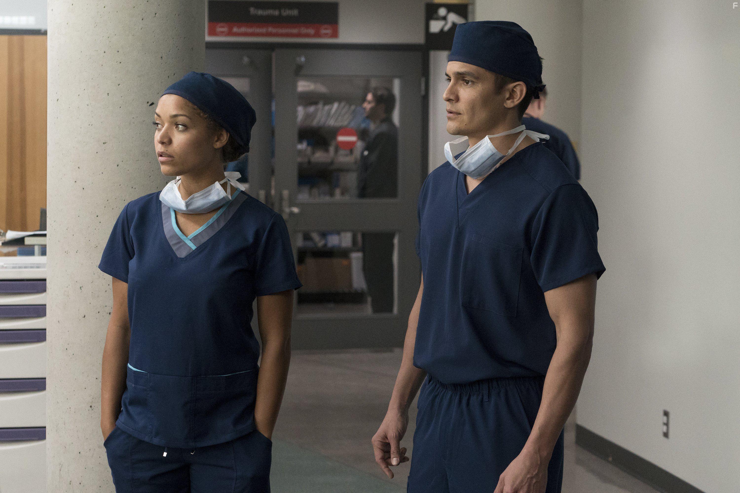 Nicholas Gonzalez, Freddie Highmore, Richard Schiff, and Antonia Thomas in The Good Doctor (2017)