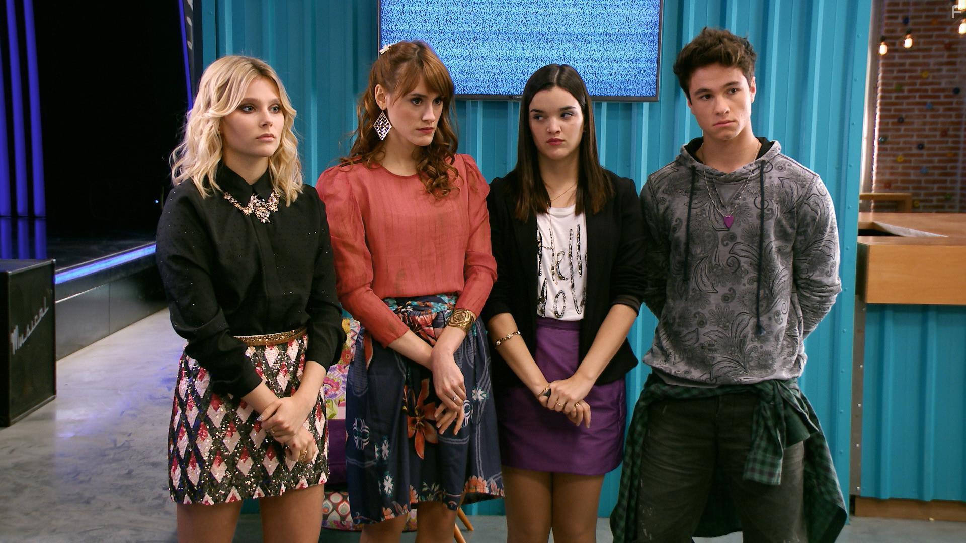 Michael Ronda, Valentina Zenere, Katja Martnez, and Malena Ratner in Soy Luna (2016)