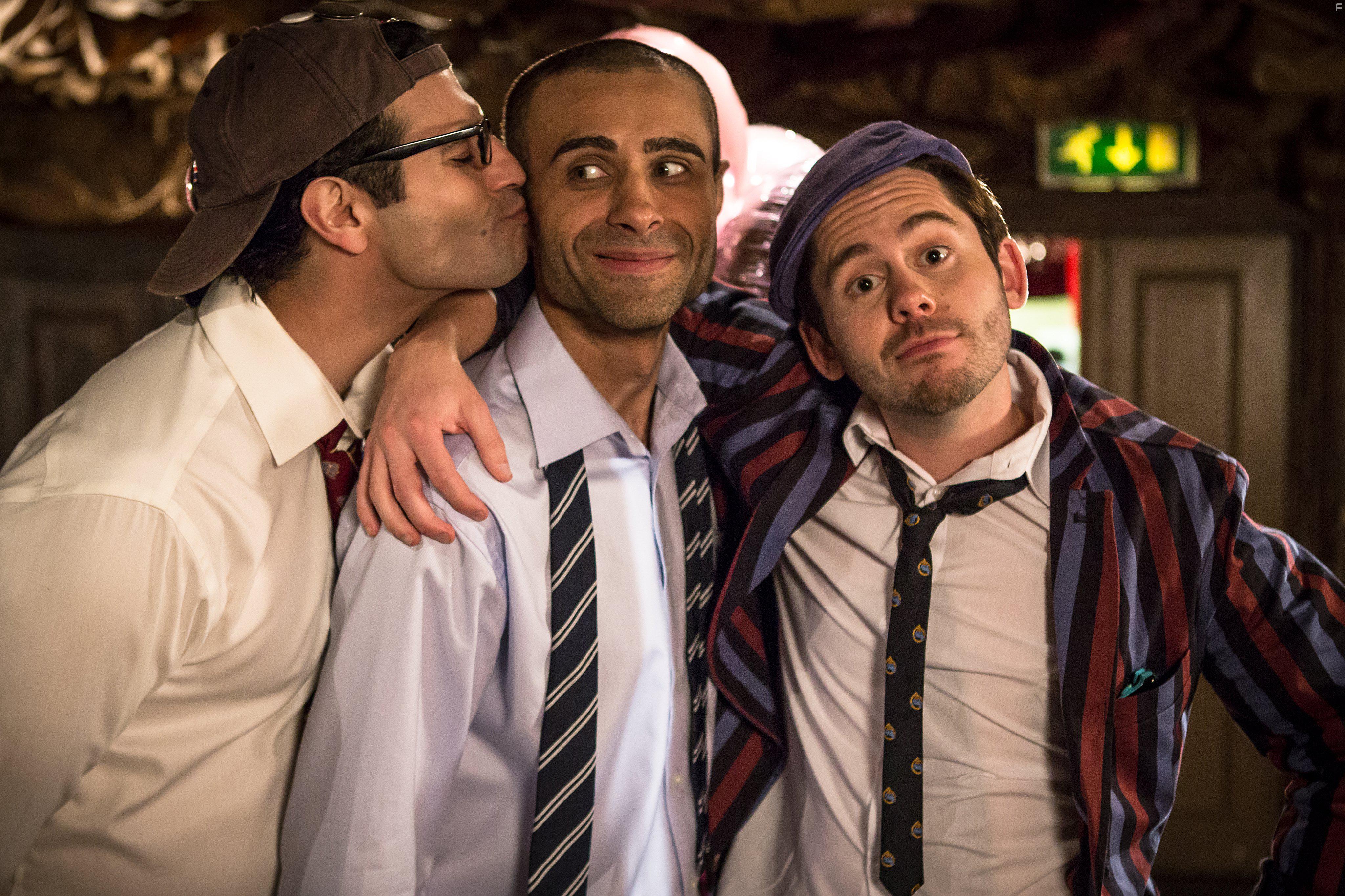 Martin Delaney, Rez Kempton, and Sam Vincenti in Amar Akbar & Tony (2015)