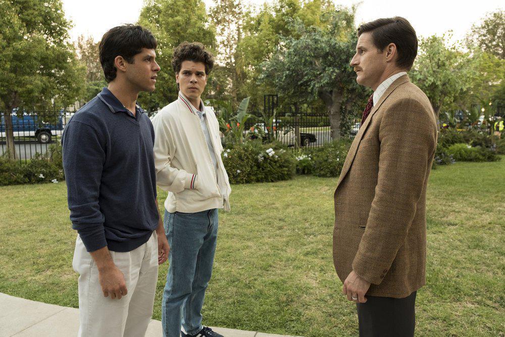 Sam Jaeger, Miles Gaston Villanueva, and Gus Halper in Law & Order True Crime (2017)