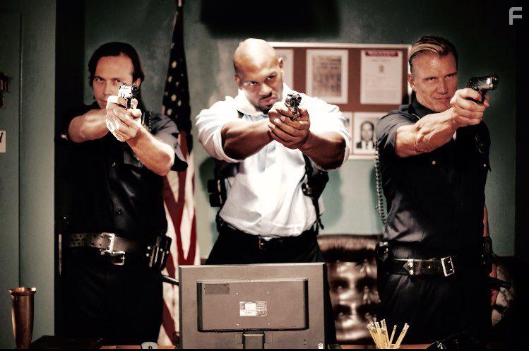 Dolph Lundgren, Shad Gaspard, and Serge Levin in Welcome to Willits (2016)