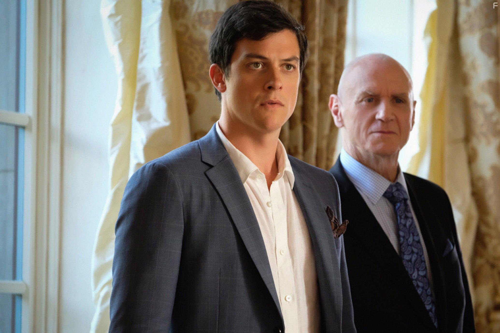 Alan Dale and James Mackay in Dynasty (2017)