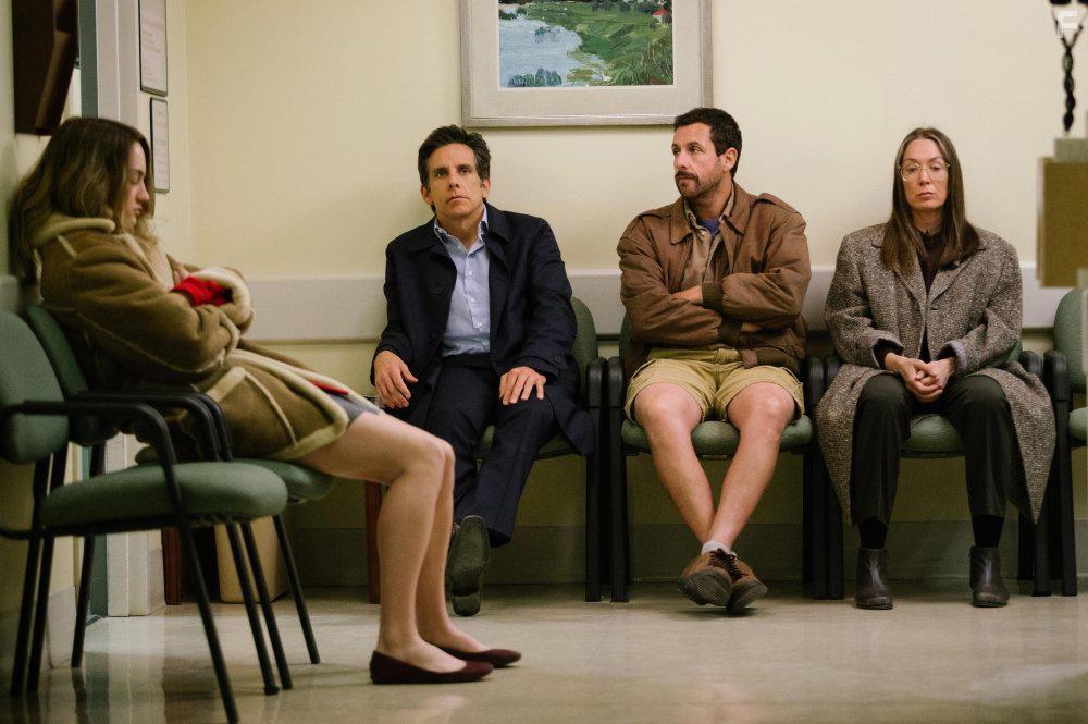 Adam Sandler, Ben Stiller, Elizabeth Marvel, and Grace Van Patten in The Meyerowitz Stories (New and Selected) (2017)