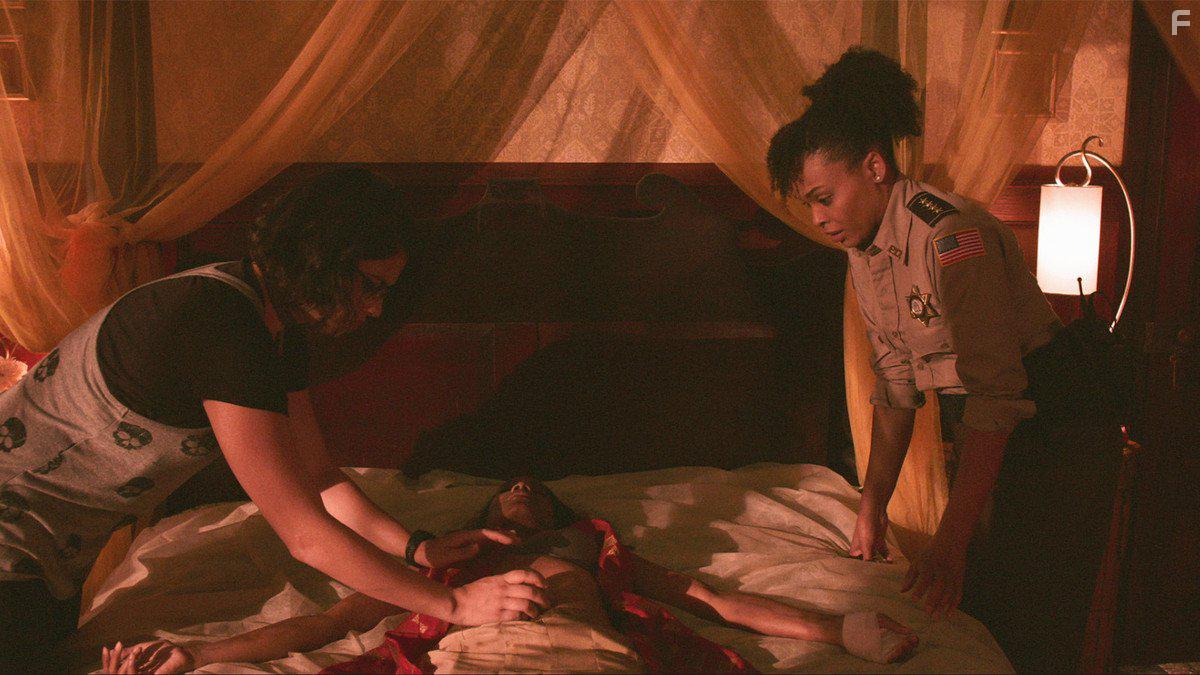 Robinne Lee, Demetria McKinney, and Tatiana Zappardino in Superstition (2017)