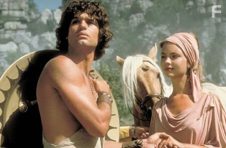 Harry Hamlin and Judi Bowker in Битва Титанов (1981)