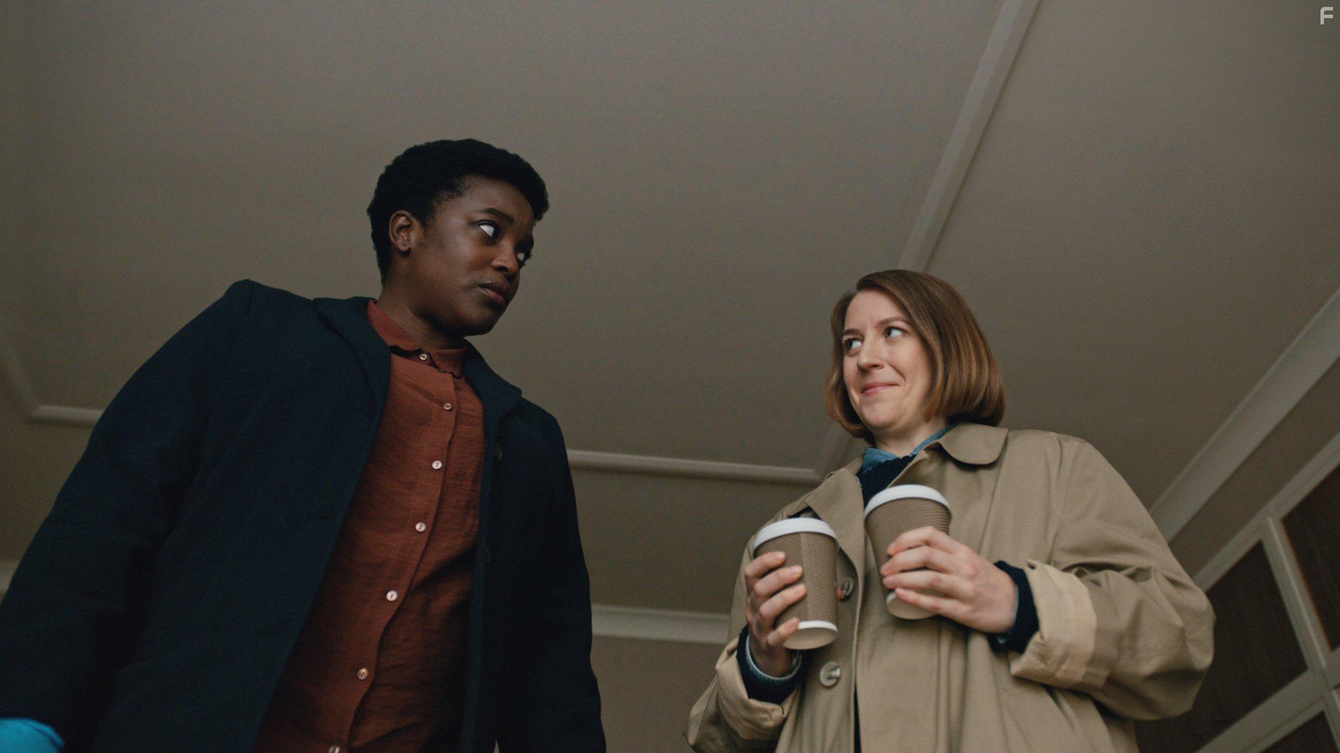 Wunmi Mosaku and Gemma Whelan in The End Of The F***ing World (2017)