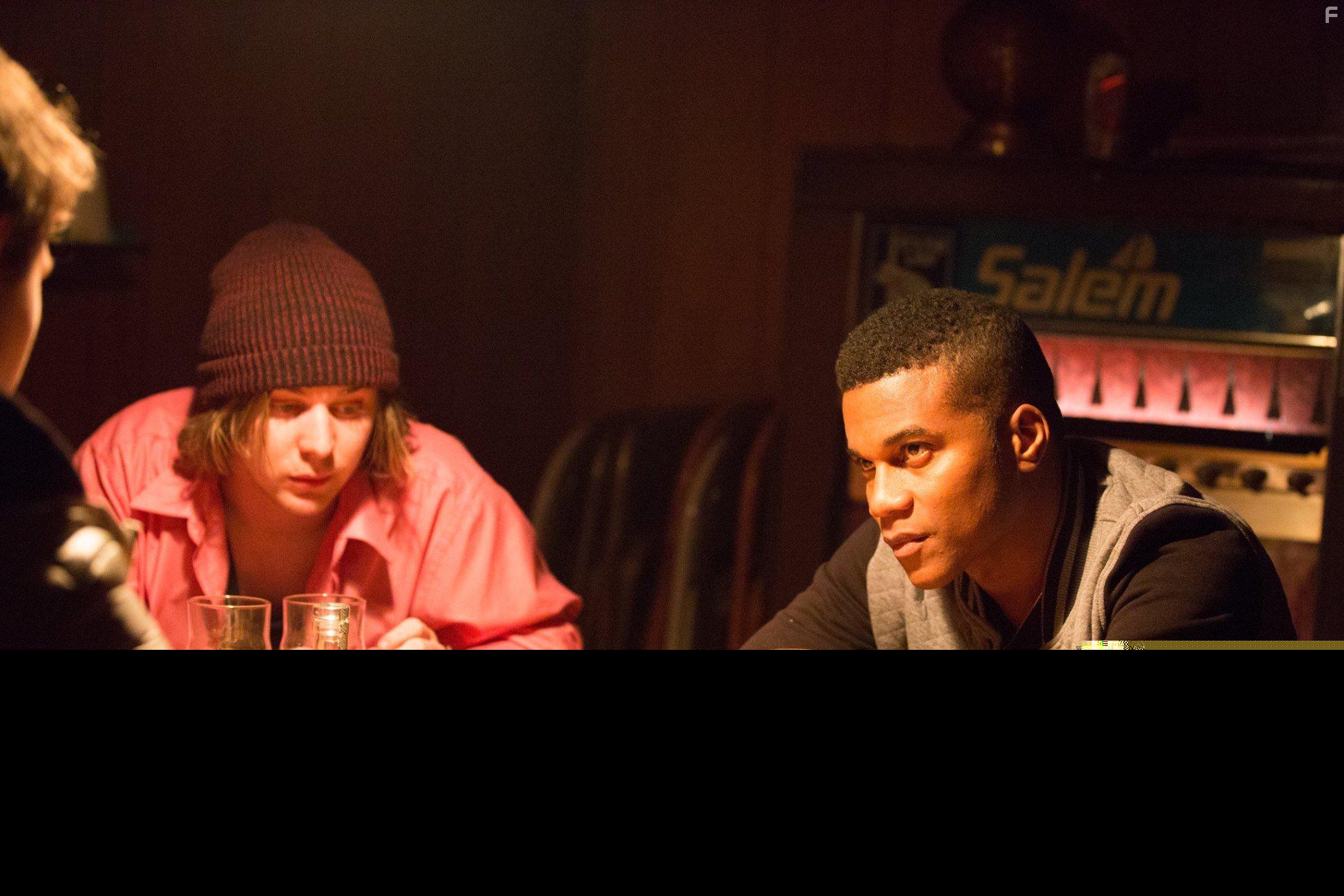 Cory Hardrict and Danny Flaherty in November Criminals (2017)