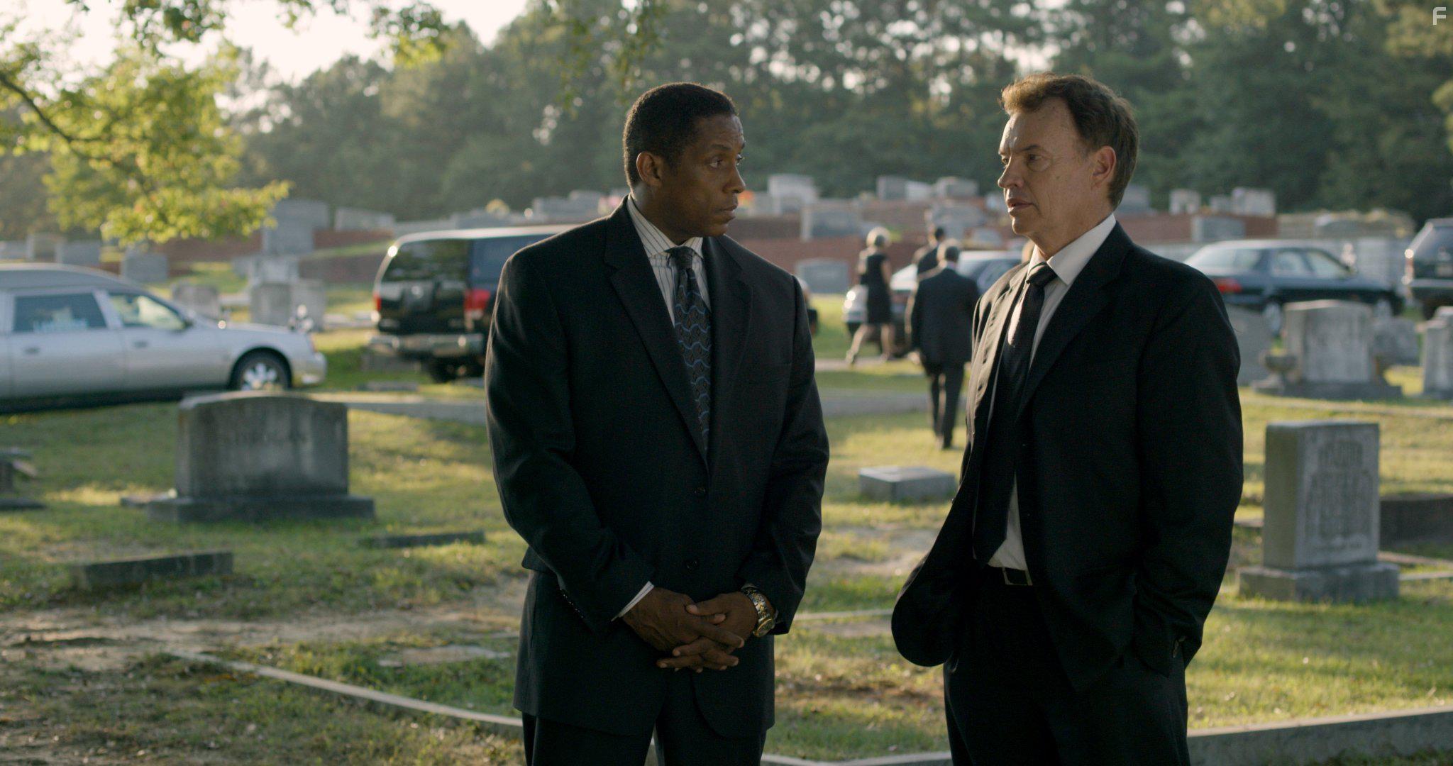 Cameron Arnett and Gary Graham in Champion (2017)