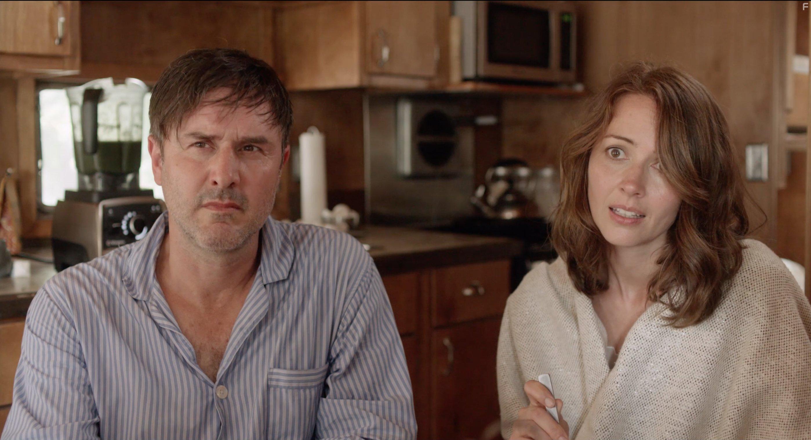 David Arquette and Amy Acker in Amanda & Jack Go Glamping (2017)