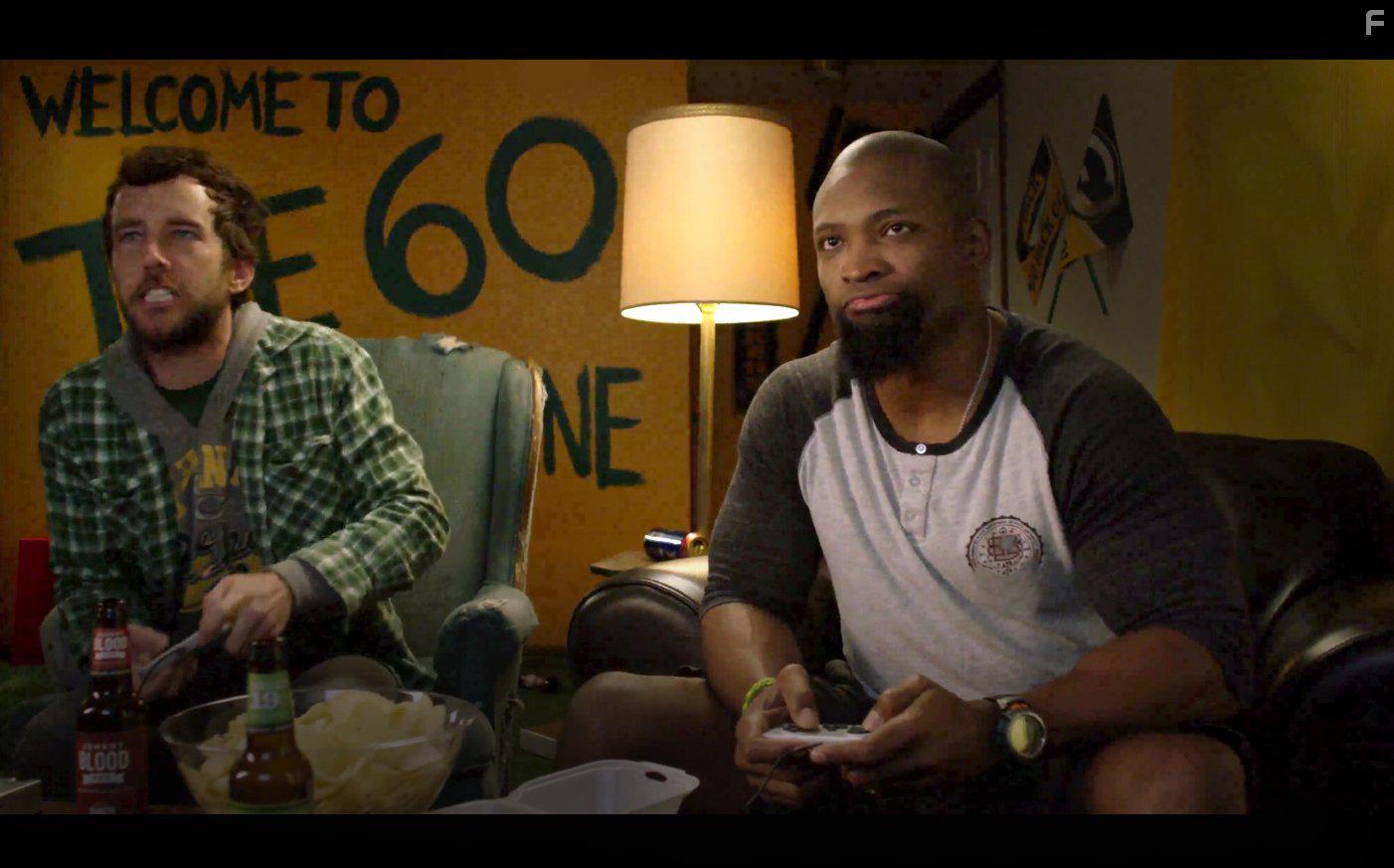 Ahman Green and Ryan Churchill in The 60 Yard Line (2017)