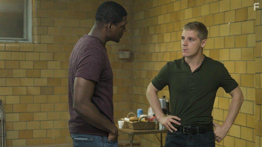 Jason R. Moore and Daniel Webber in The Punisher (2017)