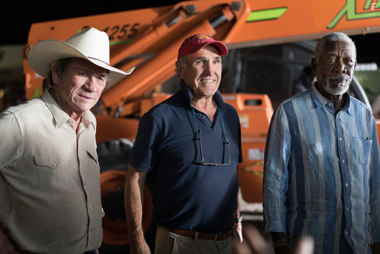 Morgan Freeman, Tommy Lee Jones, and Ron Shelton in Just Getting Started (2017)