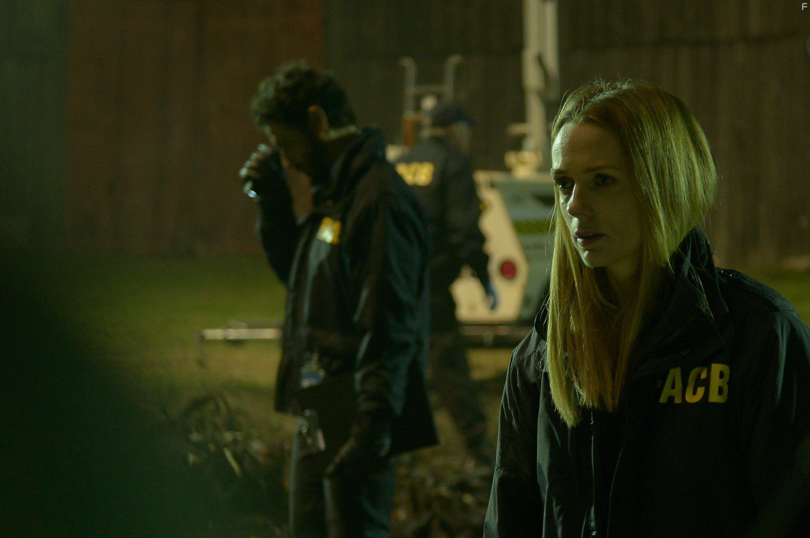 Kerry Condon and Rafael Petardi in Brace for Impact (2016)