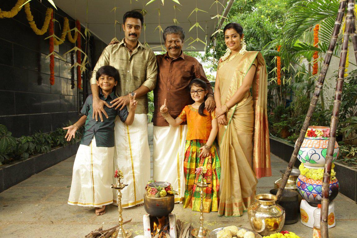 Prasanna, Chaya Singh, and Raj Kiran in Power Paandi (2017)