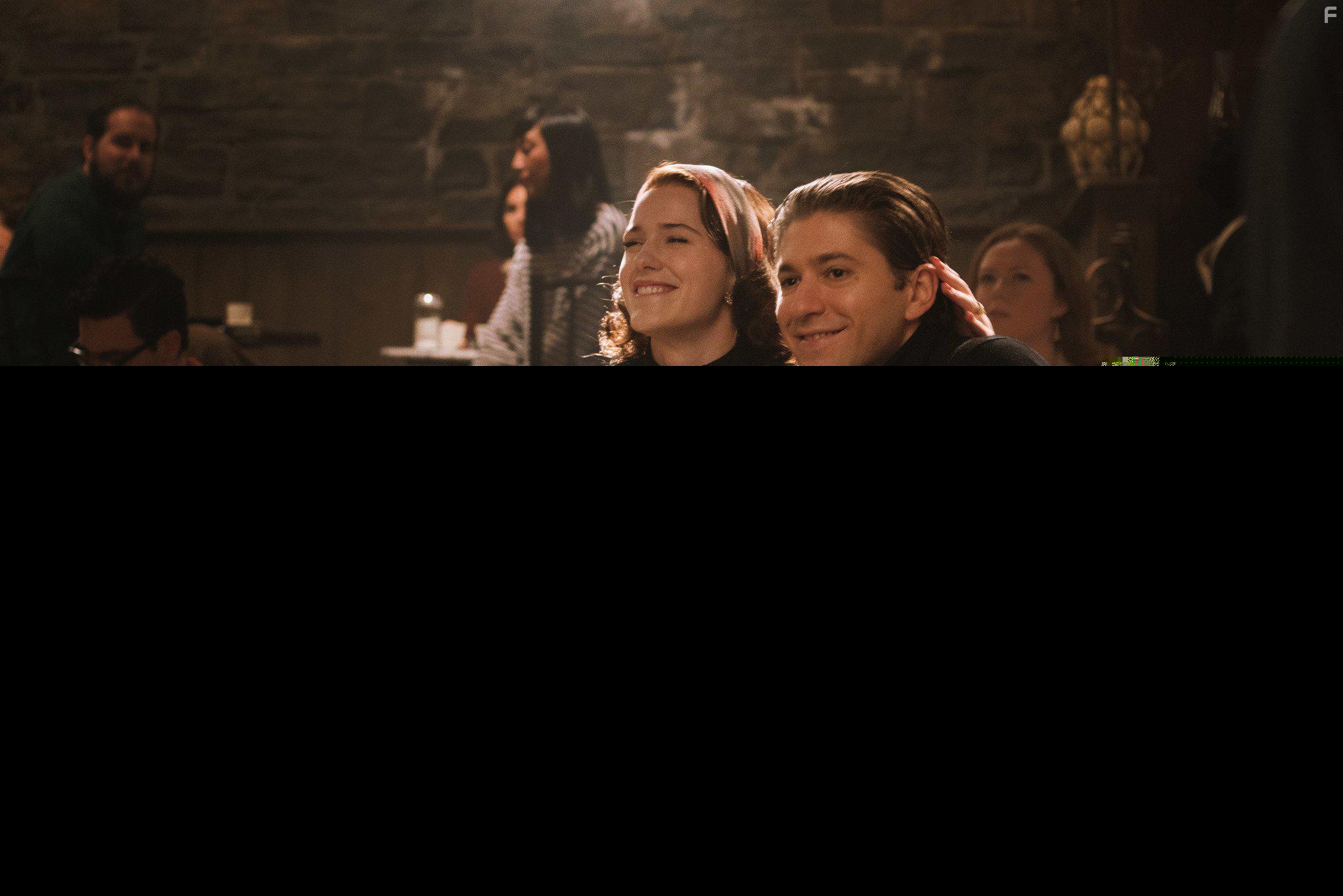 Michael Zegen and Rachel Brosnahan in The Marvelous Mrs. Maisel (2017)