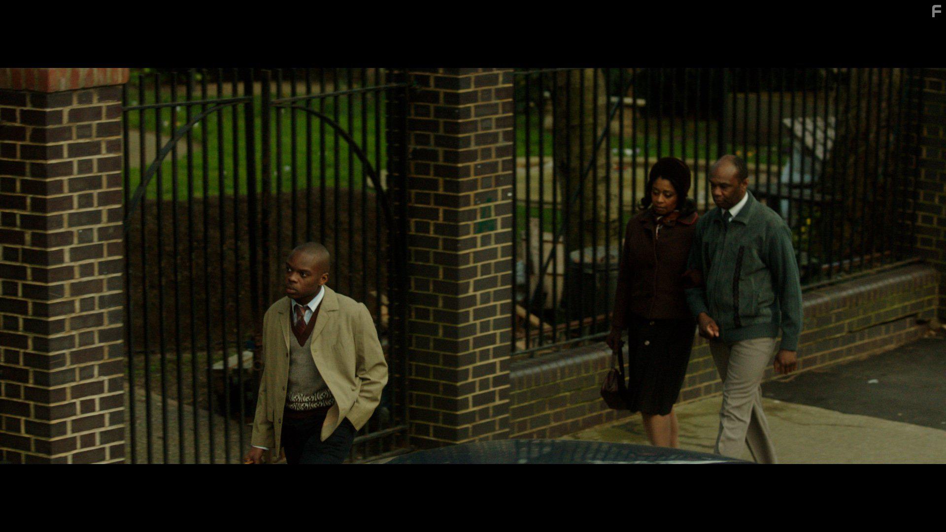 Jerome Holder, Declan Wilson, and Linda Hargreaves in Mad to Be Normal (2017)