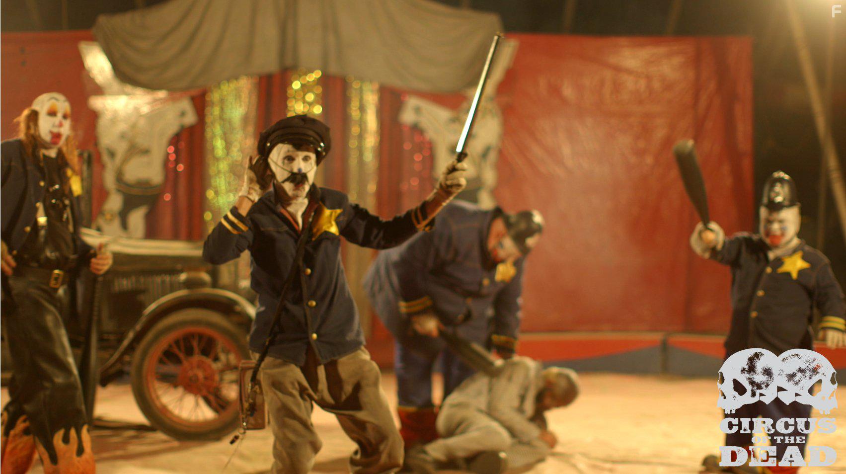 Parrish Randall, Bill Oberst Jr., Rusty Edwards, Ryan Clapp, and Mike Williams in Circus of the Dead (2014)