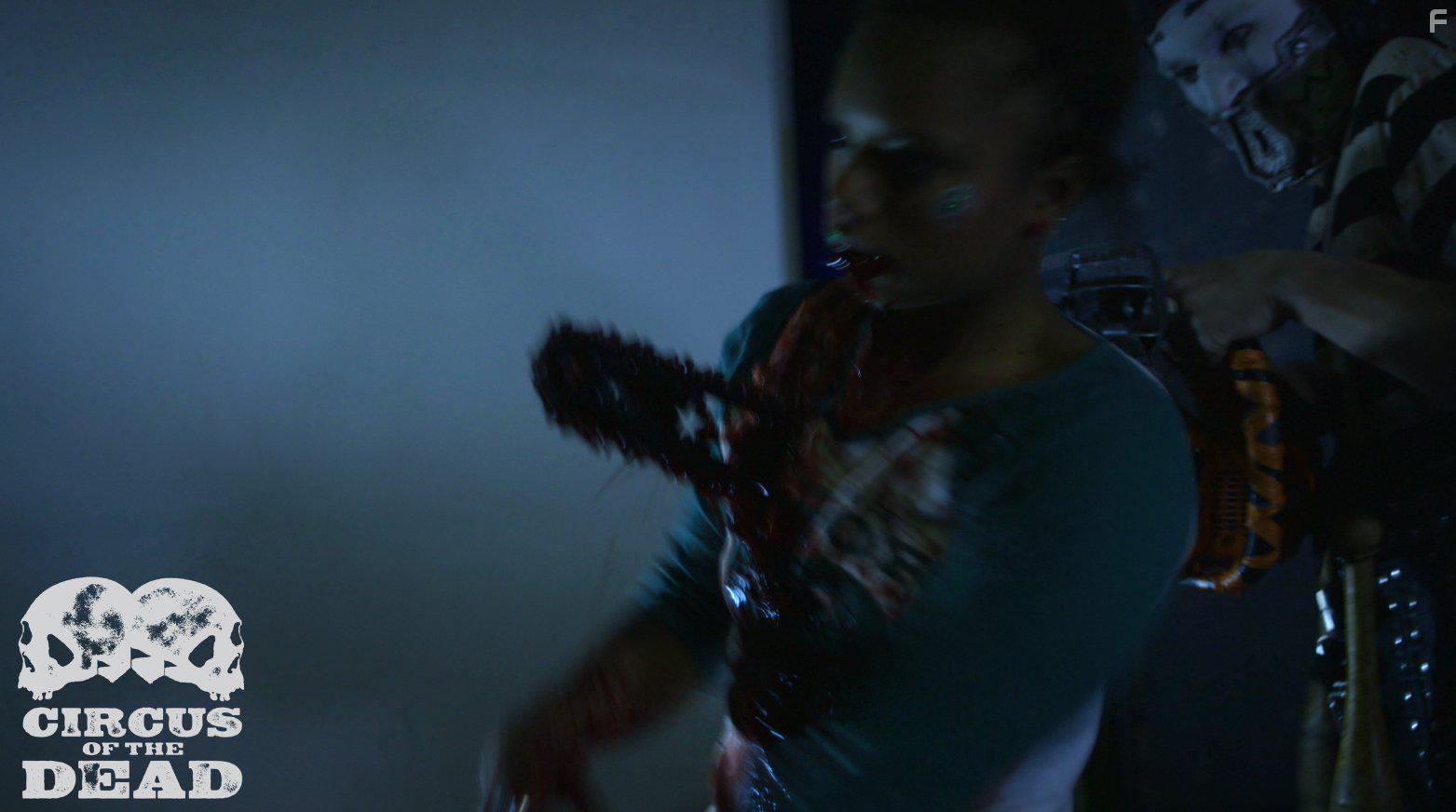 Kyle Mueller and Nictoria Strong in Circus of the Dead (2014)