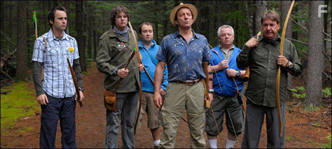 Michel Ct, Rmy Girard, Luc Senay, and Louis-Jos Houde in De pre en flic (2009)