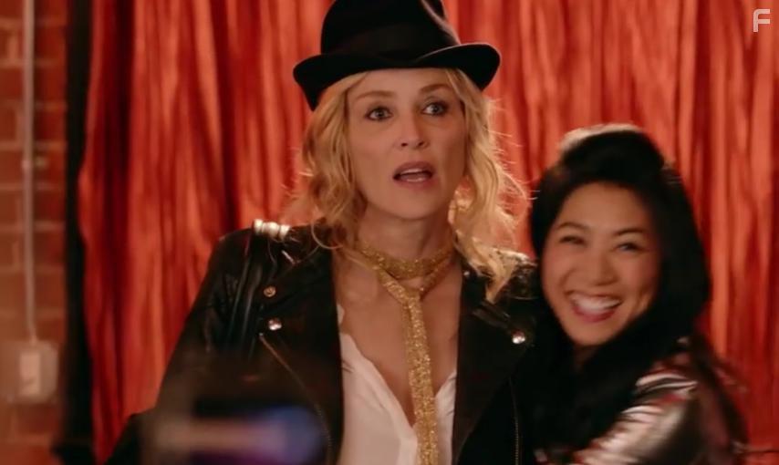 Sharon Stone and Liza Lapira in A Little Something for Your Birthday (2017)