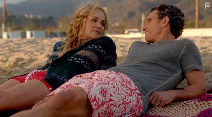 Sharon Stone and Tony Goldwyn in A Little Something for Your Birthday (2017)
