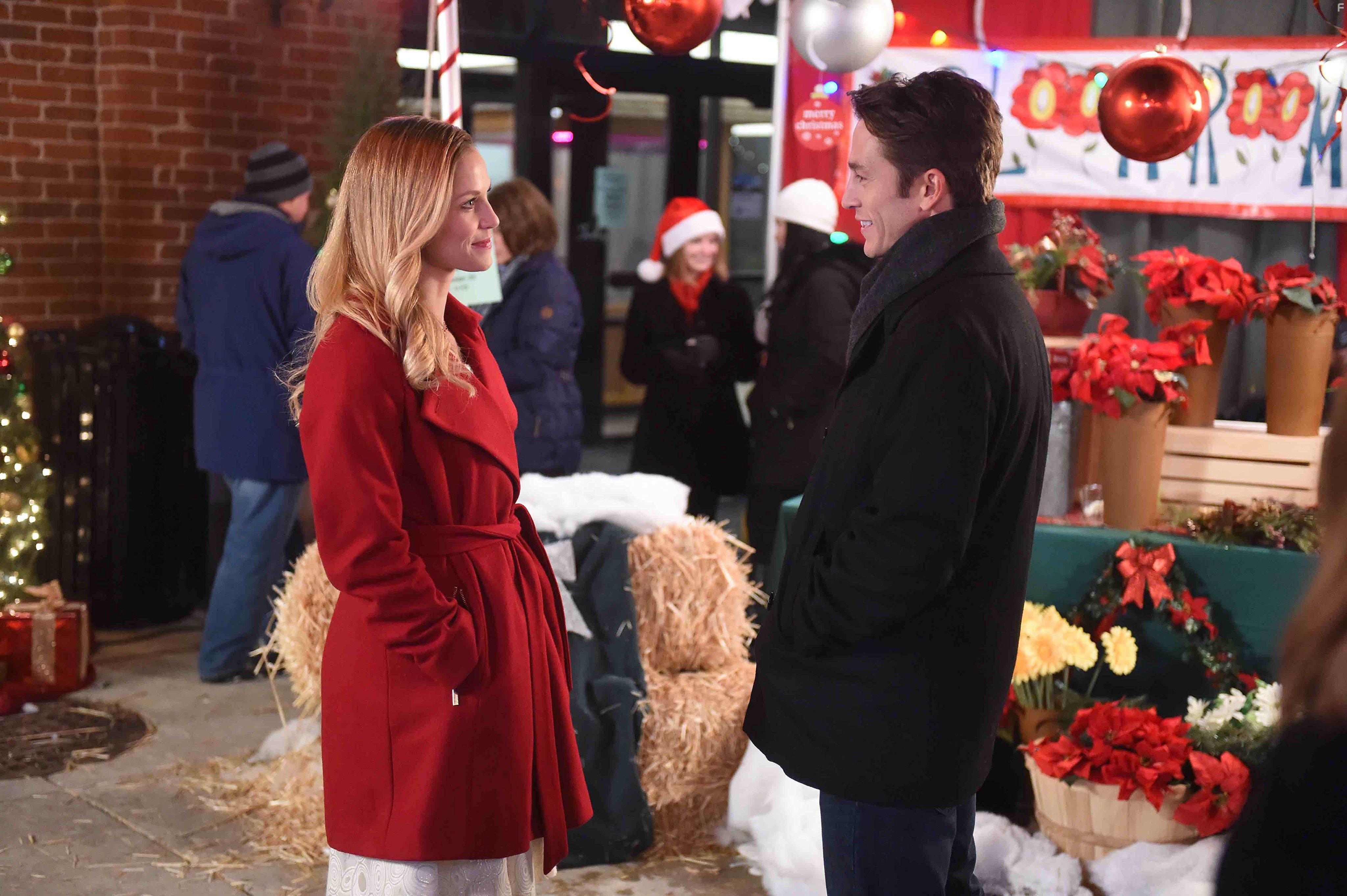 Ellen Hollman and Bobby Campo in Sharing Christmas (2017)