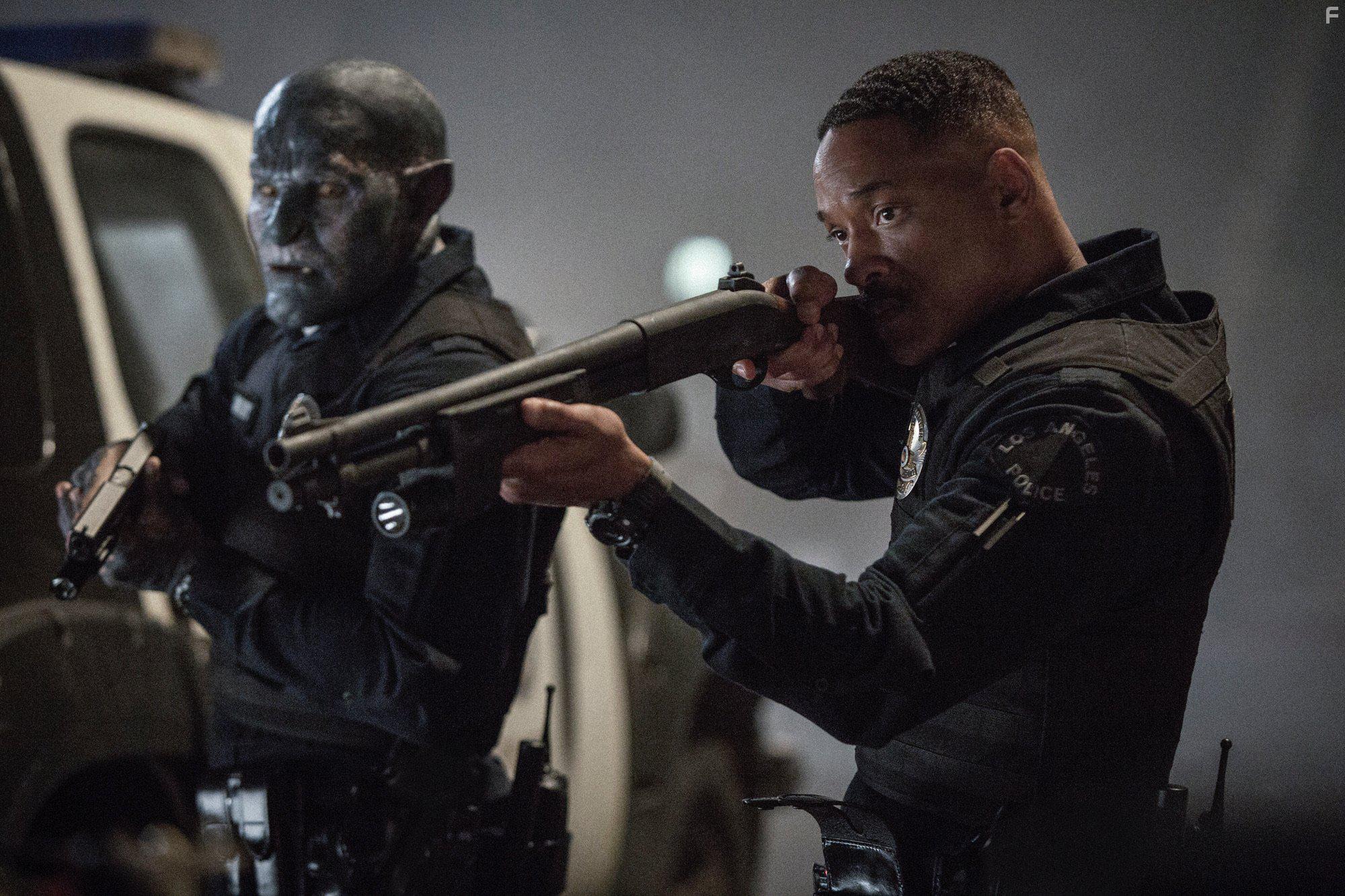 Will Smith and Joel Edgerton in Bright (2017)