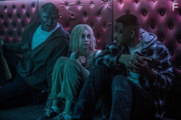 Will Smith, Joel Edgerton, and Lucy Fry in Bright (2017)