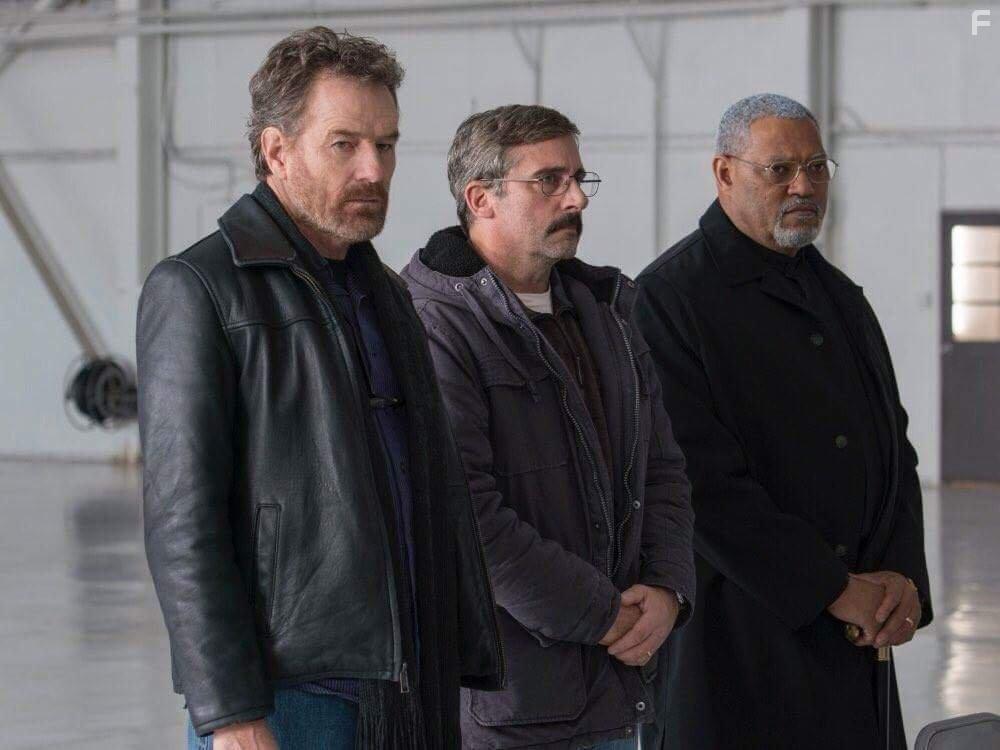 Laurence Fishburne, Steve Carell, and Bryan Cranston in Last Flag Flying (2017)