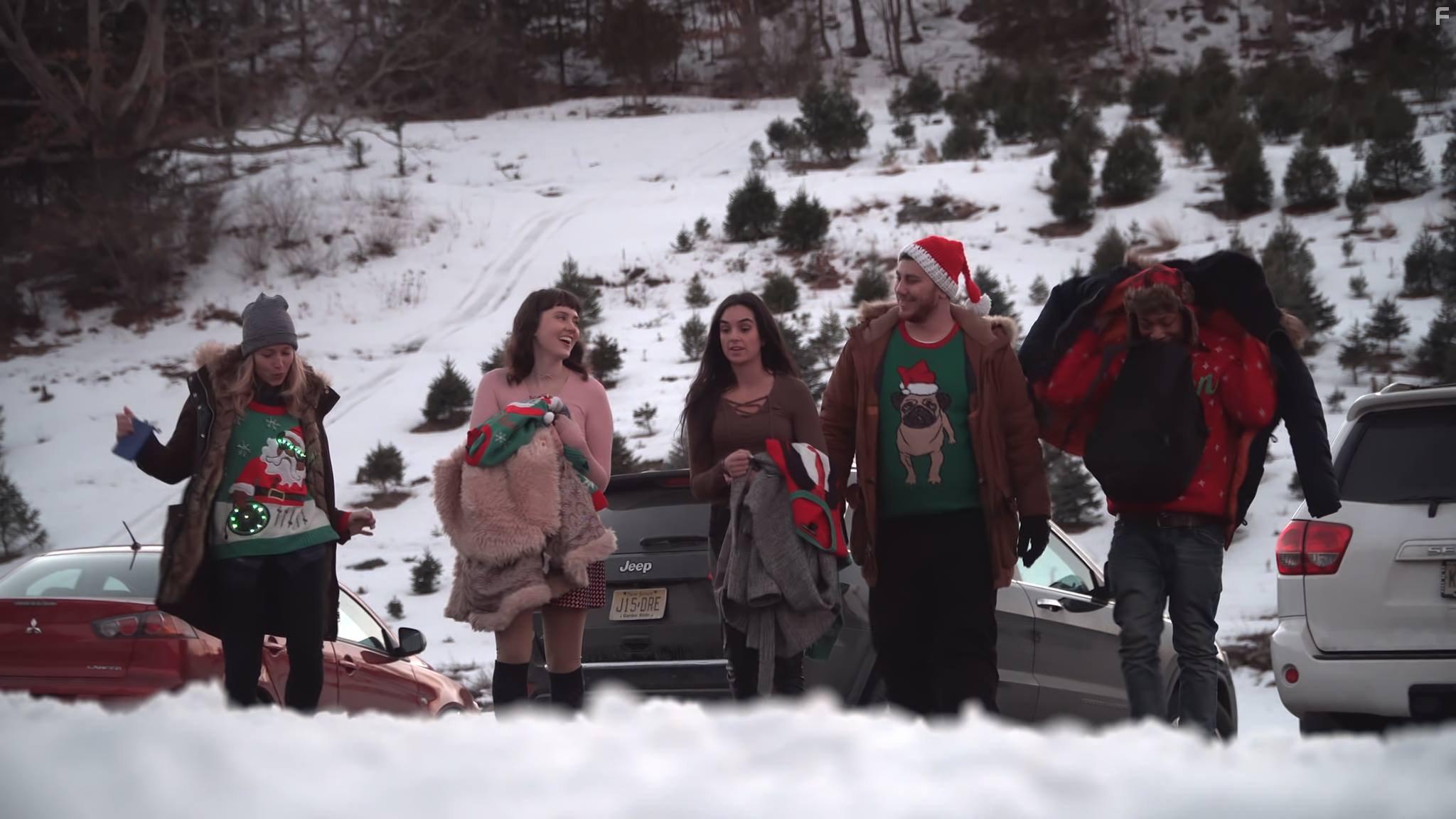 Malcolm Xavier, Natalie Pavelek, Kourtney Kelly, Tony Shaker, and Freya Lund in Killer Christmas (2017)