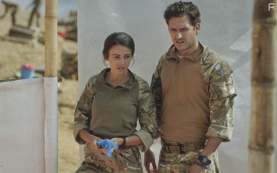 Michelle Keegan and Ben Aldridge in Our Girl (2014)