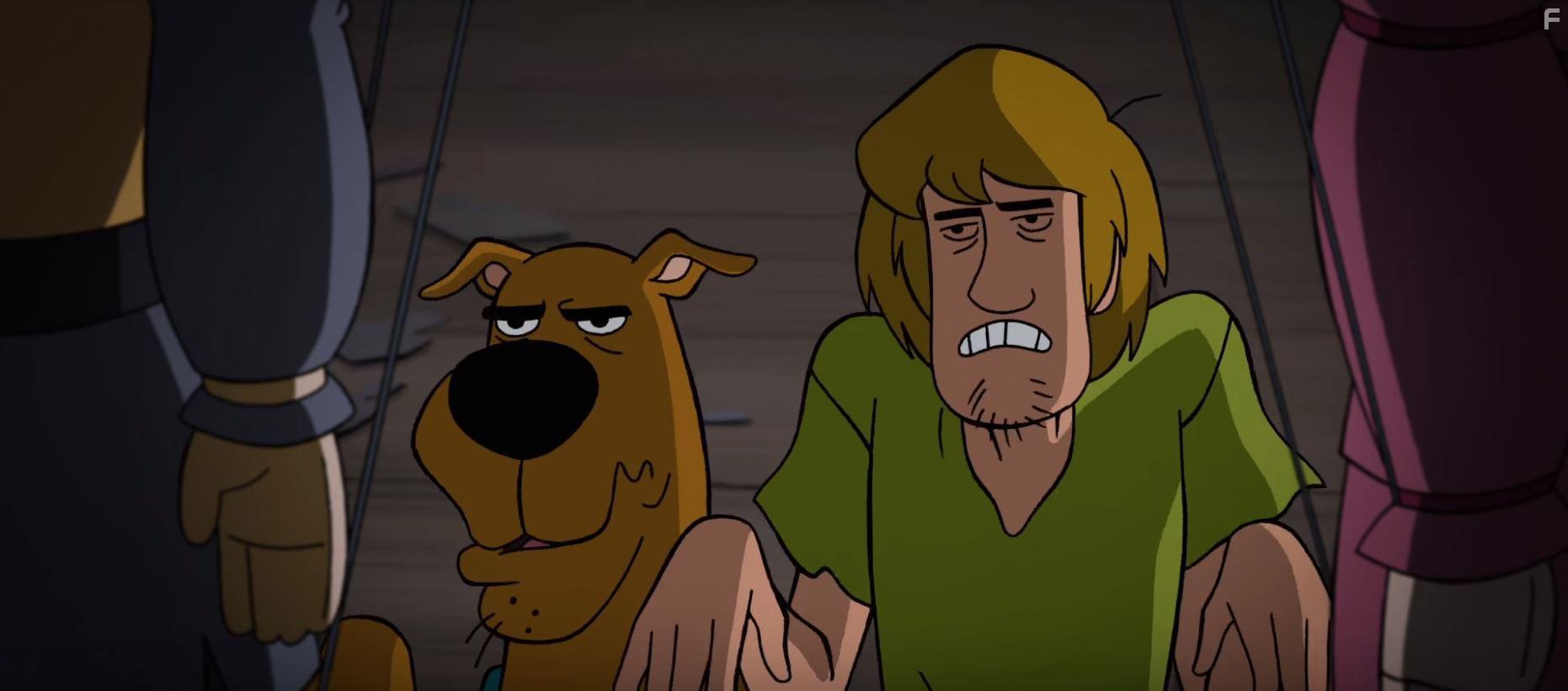 Matthew Lillard and Frank Welker in Scooby-Doo & Batman: the Brave and the Bold (2018)