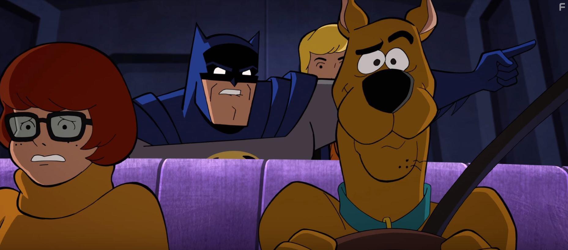 Diedrich Bader, Frank Welker, and Kate Micucci in Scooby-Doo & Batman: the Brave and the Bold (2018)