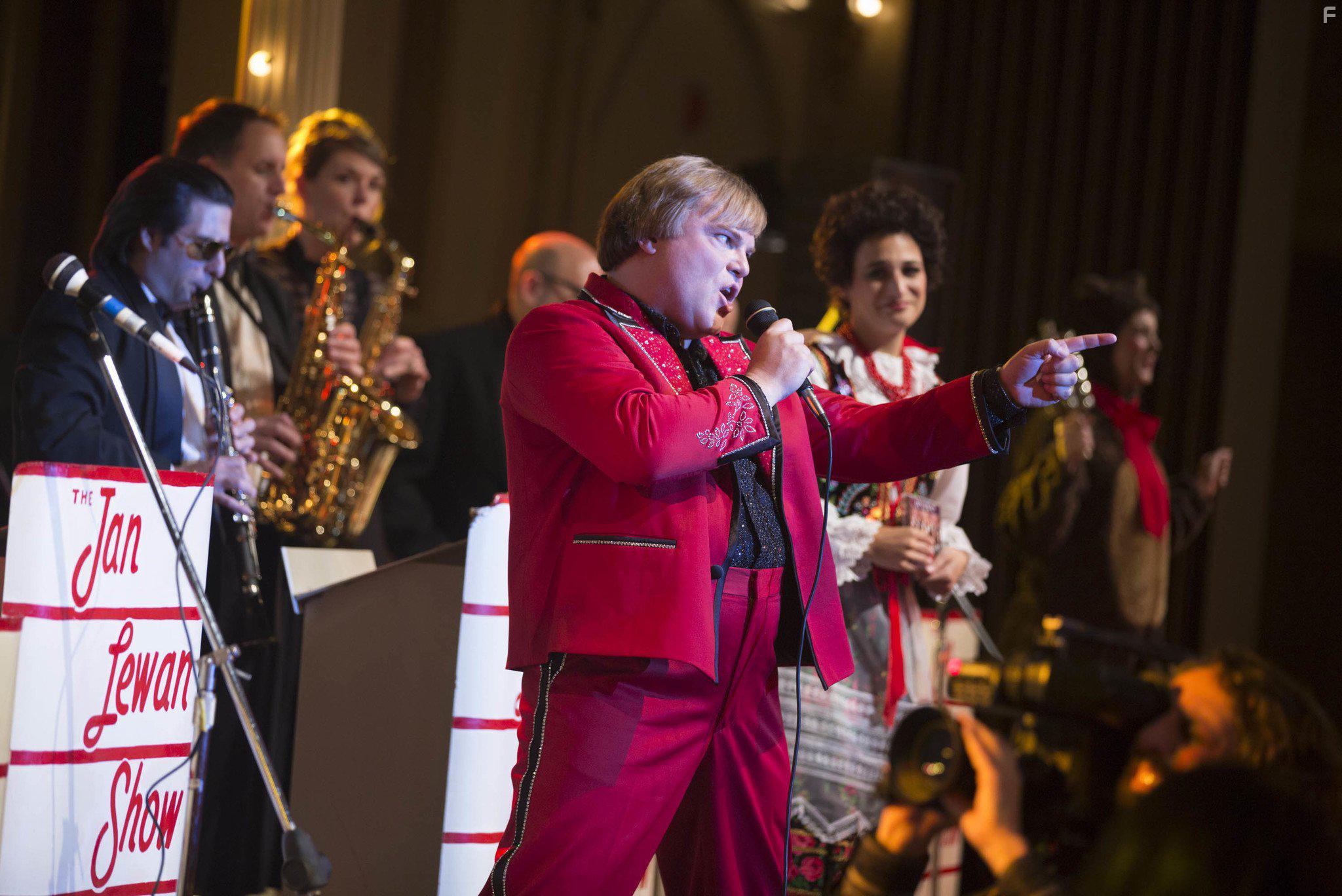 Jack Black and Jenny Slate in The Polka King (2017)