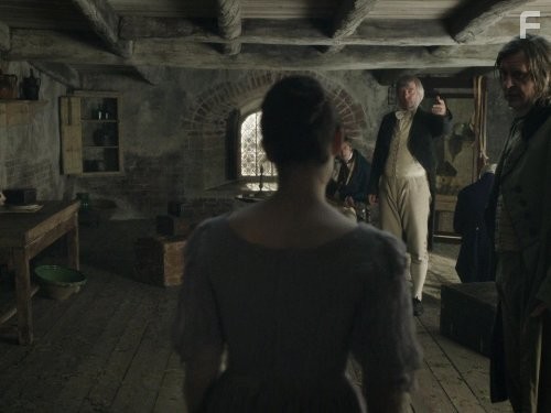 Tom Courtenay, James Fleet, and Claire Foy in Крошка Доррит (2008)