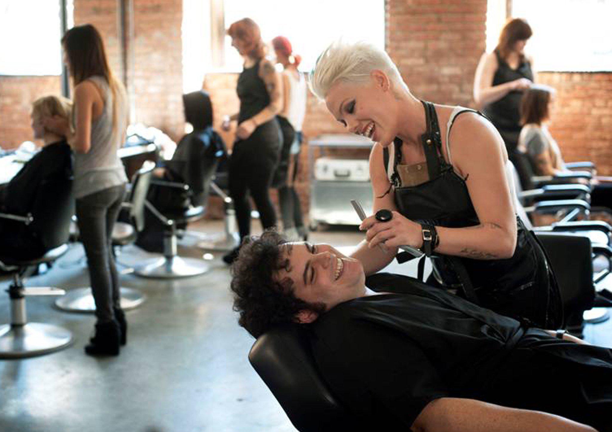 Pink and Josh Gad in Thanks for Sharing (2012)