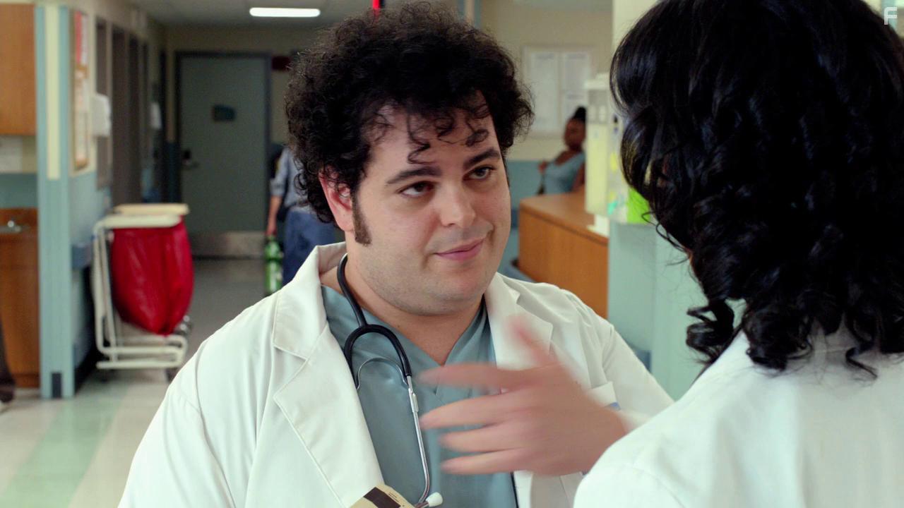Josh Gad and Poorna Jagannathan in Thanks for Sharing (2012)