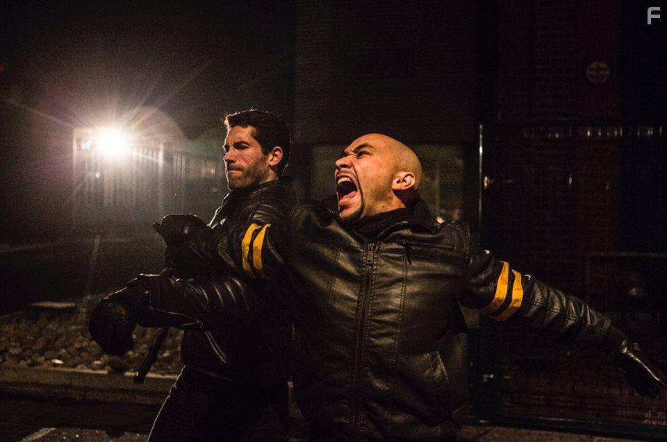 Scott Adkins and Tim Man in Accident Man (2018)