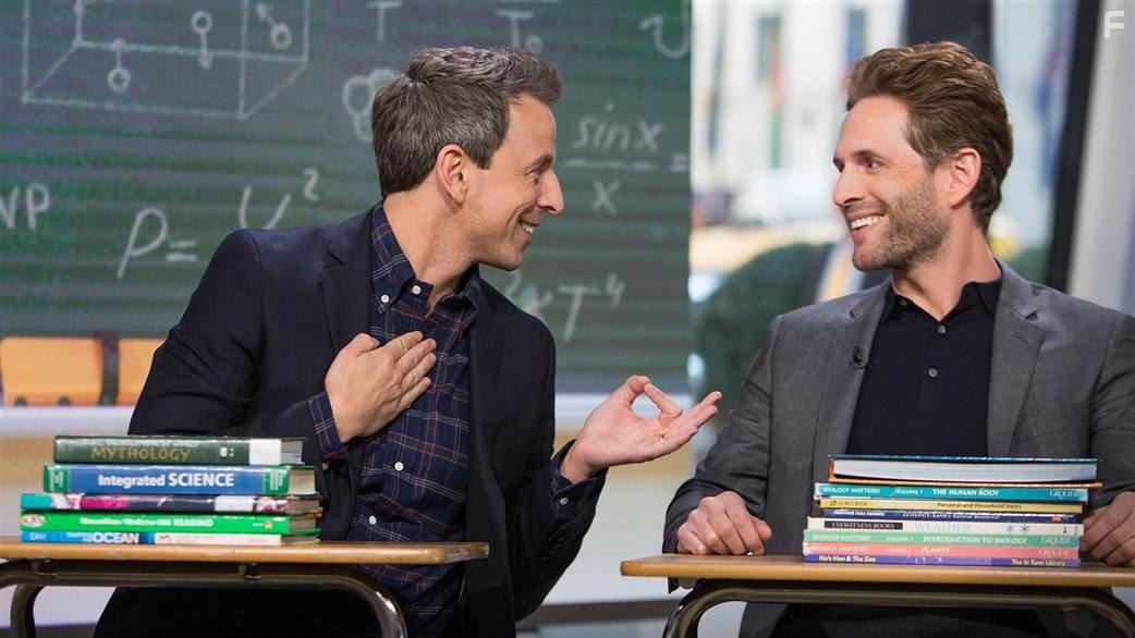 Seth Meyers and Glenn Howerton in A.P. Bio (2017)
