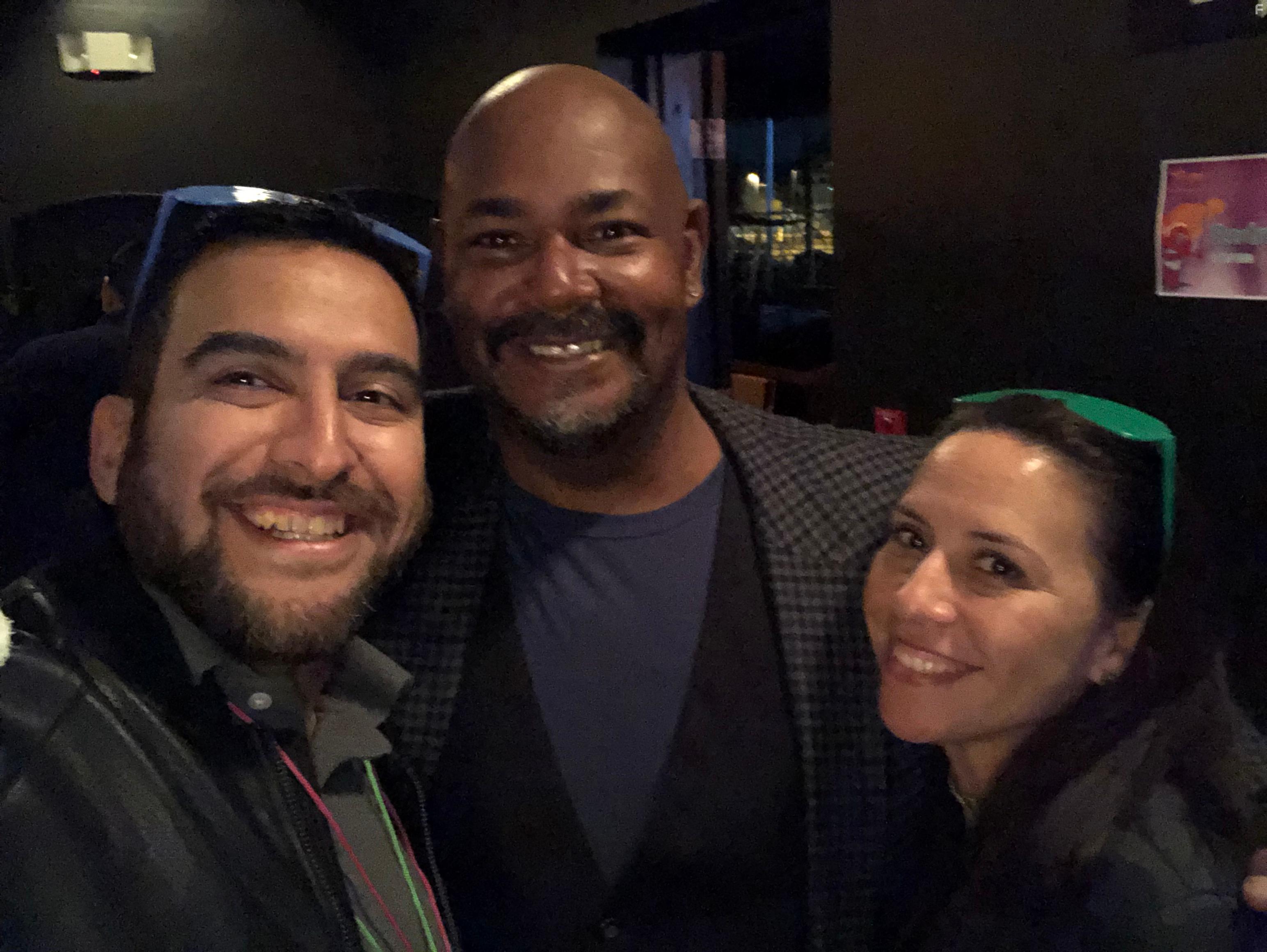 David Bonilla and Giovanna de Giorgio with Kevin Michael Richardson